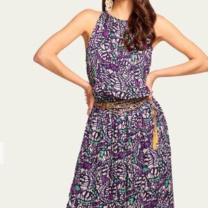 RAMY BROOK Butterfly Print Audrey Midi Dress